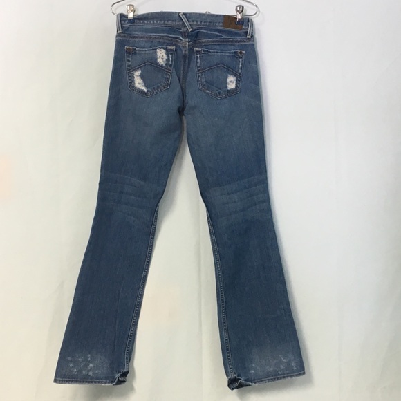 Armani Exchange Destroyed Bootcut Jeans - Picture 3 of 4